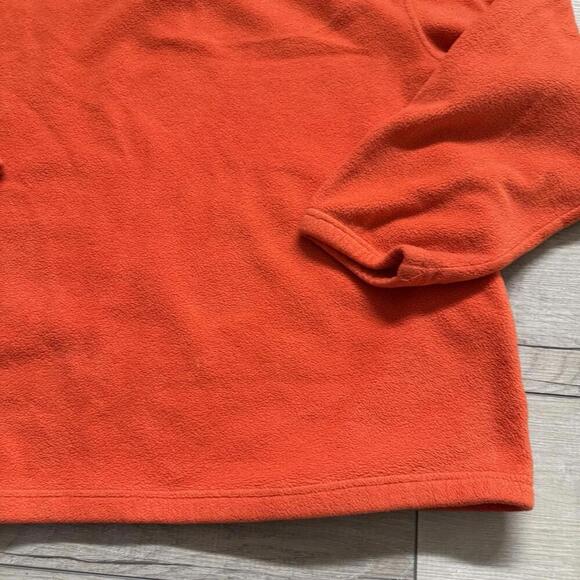 Vintage Tommy Hilfiger Orange Polar Fleece Quarter Zip XL Logo Embroidered Y2K - Picture 8 of 10